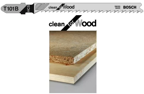 Lame de scie sauteuse BOSCH T 101 B bois tendre